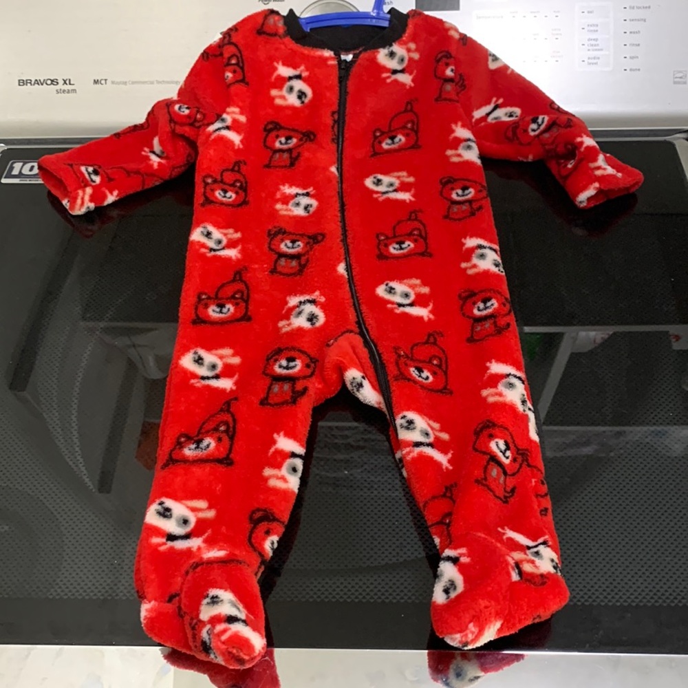 Boys fleece plush pajama dog